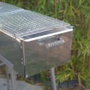 Party Griller Yakitori Grill 32" x 11" Extra Wide Stainless Steel Charcoal Grill w/ 2x Stainless Steel Mesh Grate