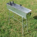 Party Griller Yakitori Grill 32" Stainless Steel Charcoal Grill w/ 20" Straight Grid Grate