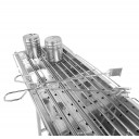 Party Griller Yakitori Grill 32" Stainless Steel Charcoal Grill w/ 20" Straight Grid Grate