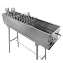 Party Griller Yakitori Grill 32" Stainless Steel Charcoal Grill w/ 20" Straight Grid Grate