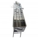 Party Griller Yakitori Grill 32" Stainless Steel Charcoal Grill w/ 20" Straight Grid Grate