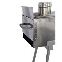 Party Griller Yakitori Grill 32" Stainless Steel Charcoal Grill w/ 20" Straight Grid Grate