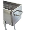 Party Griller Yakitori Grill 32" Stainless Steel Charcoal Grill w/ 20" Straight Grid Grate