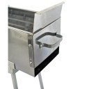 Party Griller Yakitori Grill 32" Stainless Steel Charcoal Grill w/ 20" Straight Grid Grate