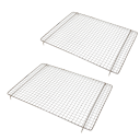 Party Griller two pieces 16 x 11 Inches Replacement Stainless Steel Mesh Grill Grate for 32 x 11 Grill